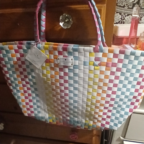 Kate Spade Multicolor Woven Tote - Picture 1 of 1